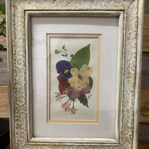 Framed and Matted 5 x 7 Pansy Watercolor Print by Joan - Picture 6 of 6